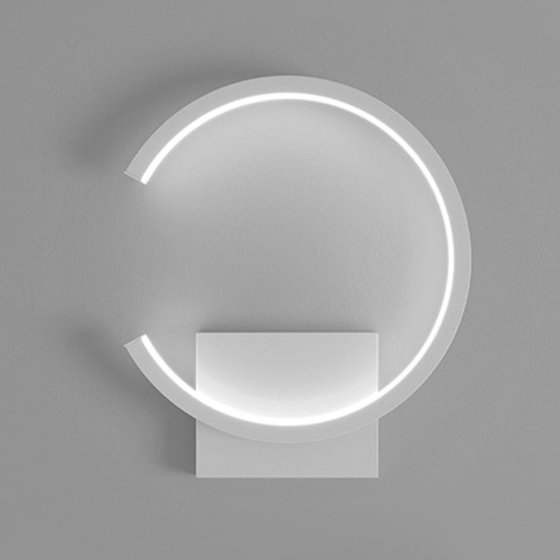 Apparecchiatura per illuminazione da parete nordica per parete da letto a led con tonalità acrilica a forma di C