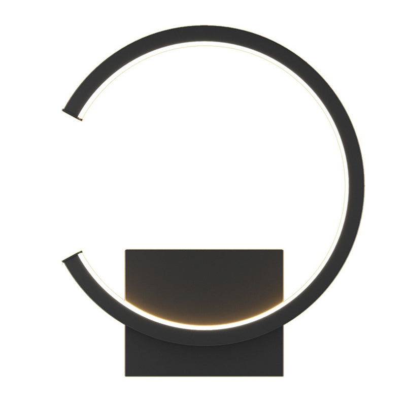 Apparecchiatura per illuminazione da parete nordica per parete da letto a led con tonalità acrilica a forma di C