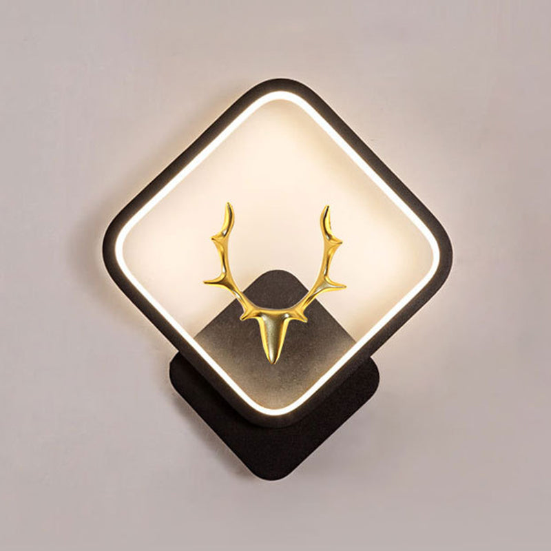 Metal Antler Sconce Light Fixture Simplicity Style LED Wall Mounted Light Fixture