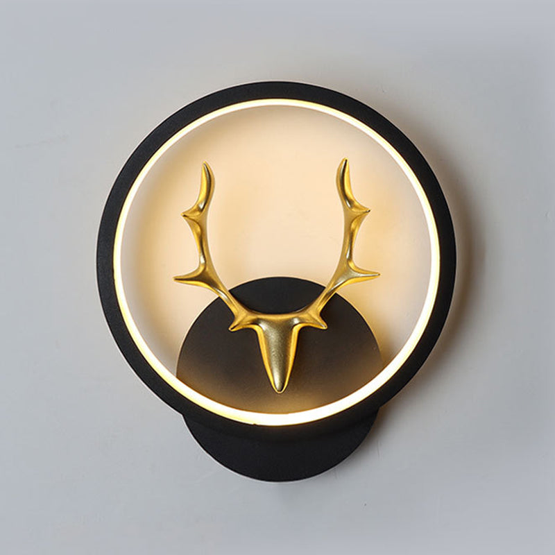 Metal Antler Sconce Light Fixture Simplicity Style LED Wall Mounted Light Fixture