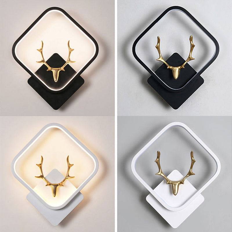 Metal Antler Sconce Light Fixture Simplicity Style LED Wall Mounted Light Fixture