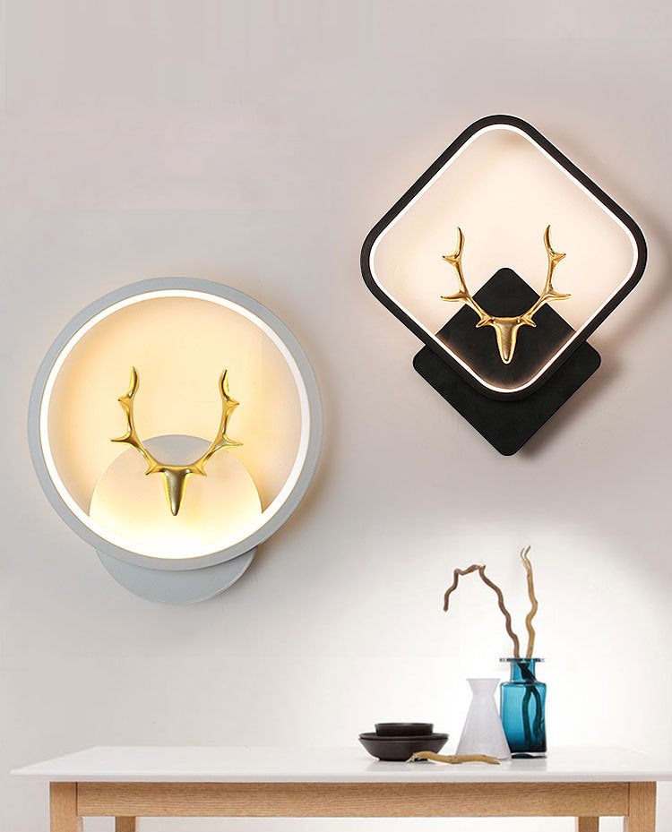 Metal Antler Sconce Light Fixture Simplicity Style LED Wall Mounted Light Fixture