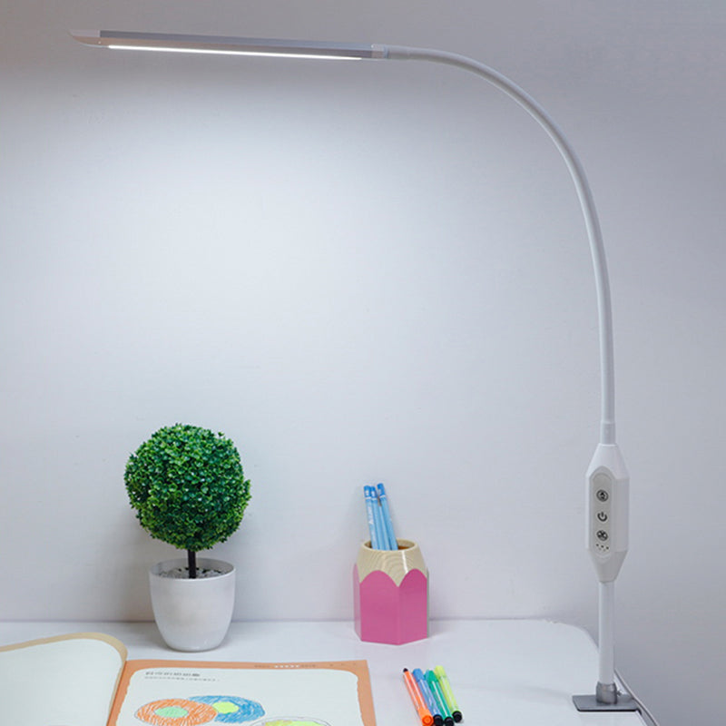 Lampe à serrage linéaire flexible à la lampe en métal minimaliste salle d'étude de table LED avec contrôle tactile