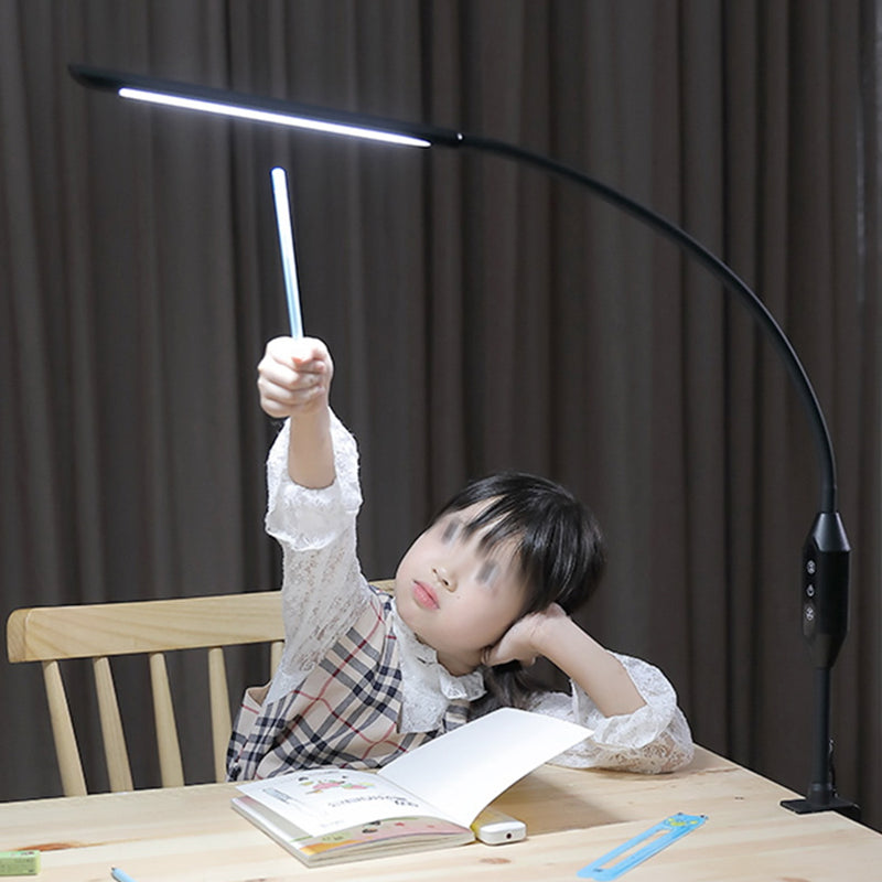 Lampe à serrage linéaire flexible à la lampe en métal minimaliste salle d'étude de table LED avec contrôle tactile