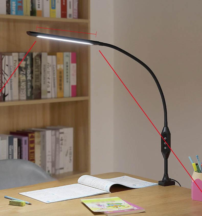 Lampe à serrage linéaire flexible à la lampe en métal minimaliste salle d'étude de table LED avec contrôle tactile