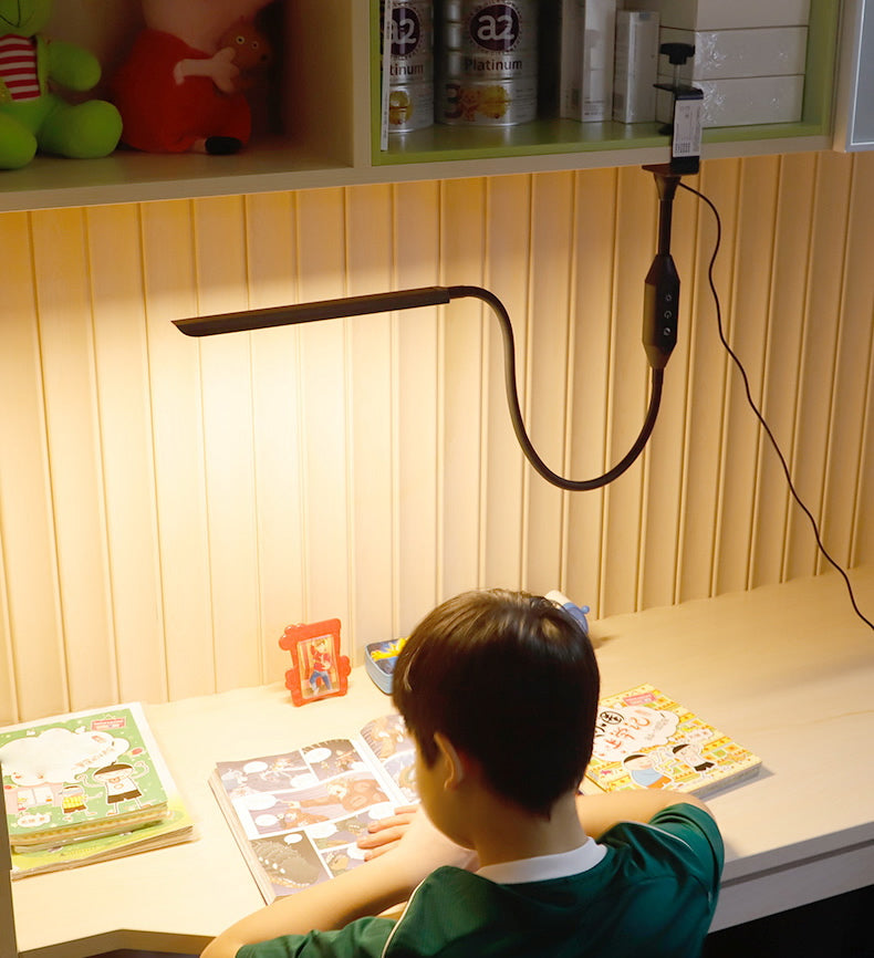 Lampe à serrage linéaire flexible à la lampe en métal minimaliste salle d'étude de table LED avec contrôle tactile