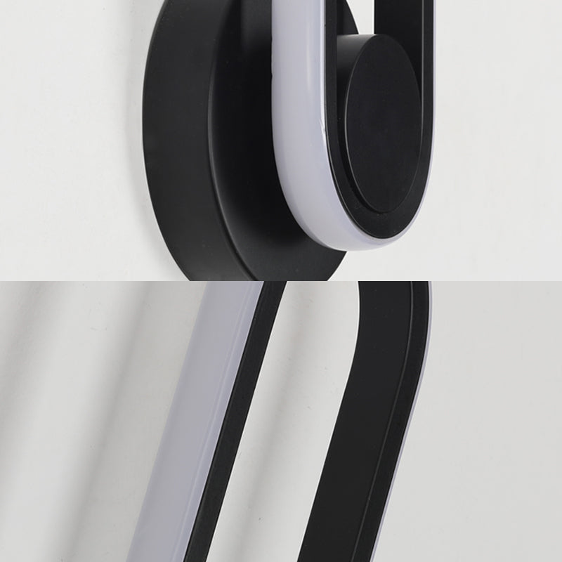 Silica Gel LED Rotable Pared Spliqu en estilo creativo moderno de hierro forjado Luz de pared oblonga para espacios interiores