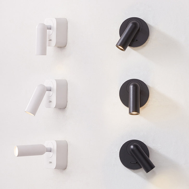 Plan de pared LED de aluminio esmerilado en la simplicidad moderna Luz de pared geométrica de metal para el dormitorio