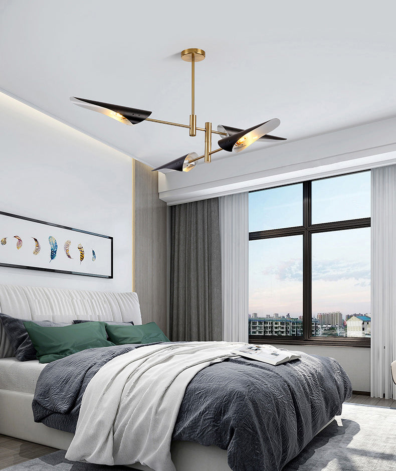 Black metal moderno apparecchi di illuminazione a sospensione moderna luci sospese per soggiorno per soggiorno