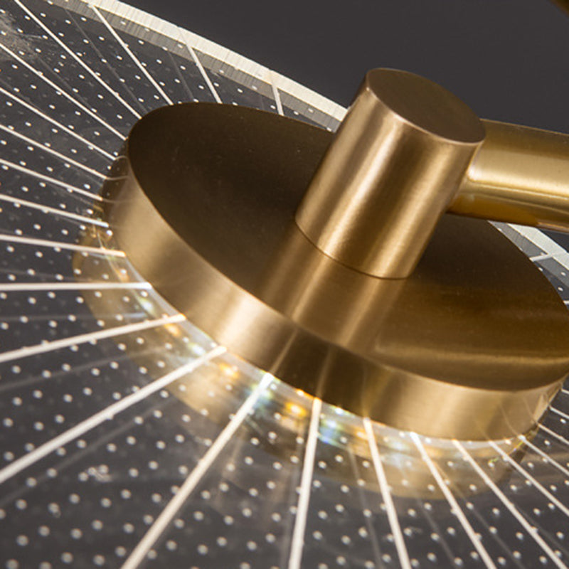 Luz de montaje semi rascuble de hoja acrílico acrílico simplicidad al ras del techo lámparas para dormitorio