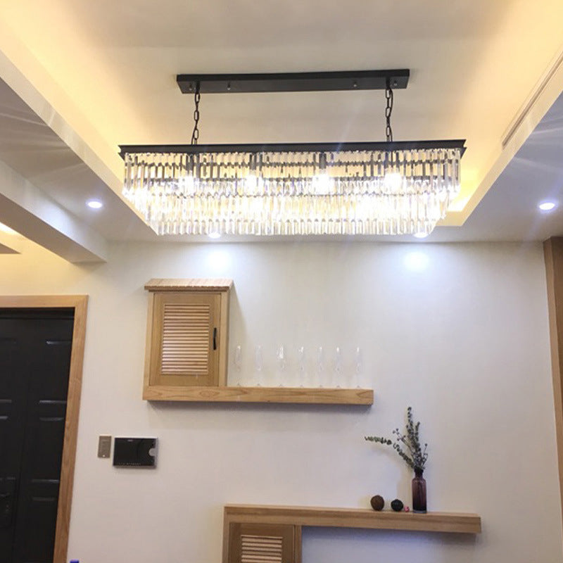 Lámpara de lámpara rectangular de la isla rectangular