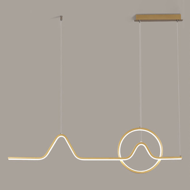 Luz de la isla colgante sombreada de metal Simplicidad estilo LED LIGHTIVE para comedor para comedor