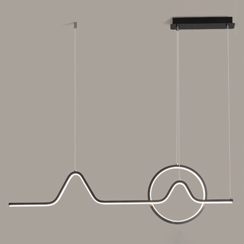 Luz de la isla colgante sombreada de metal Simplicidad estilo LED LIGHTIVE para comedor para comedor