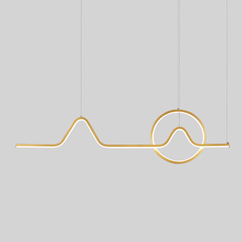 Luz de la isla colgante sombreada de metal Simplicidad estilo LED LIGHTIVE para comedor para comedor