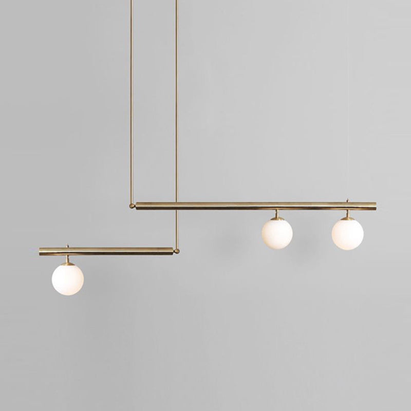 Molecule Dinning Room Island Light Fixture Glass Nordic Style Island Pendant Light in White