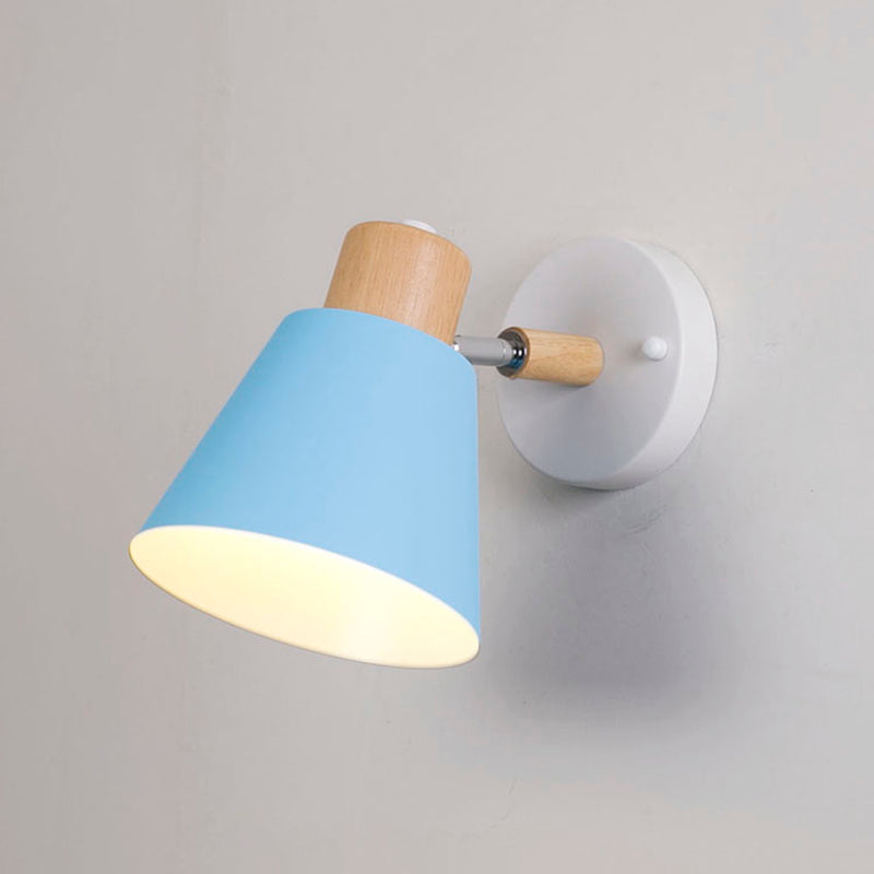 Kegelförmige Wandmontage Beleuchtung Nordischer Metallleuchte für Schlafzimmer