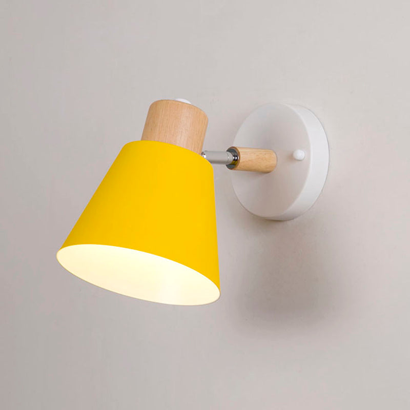 Kegelförmige Wandmontage Beleuchtung Nordischer Metallleuchte für Schlafzimmer