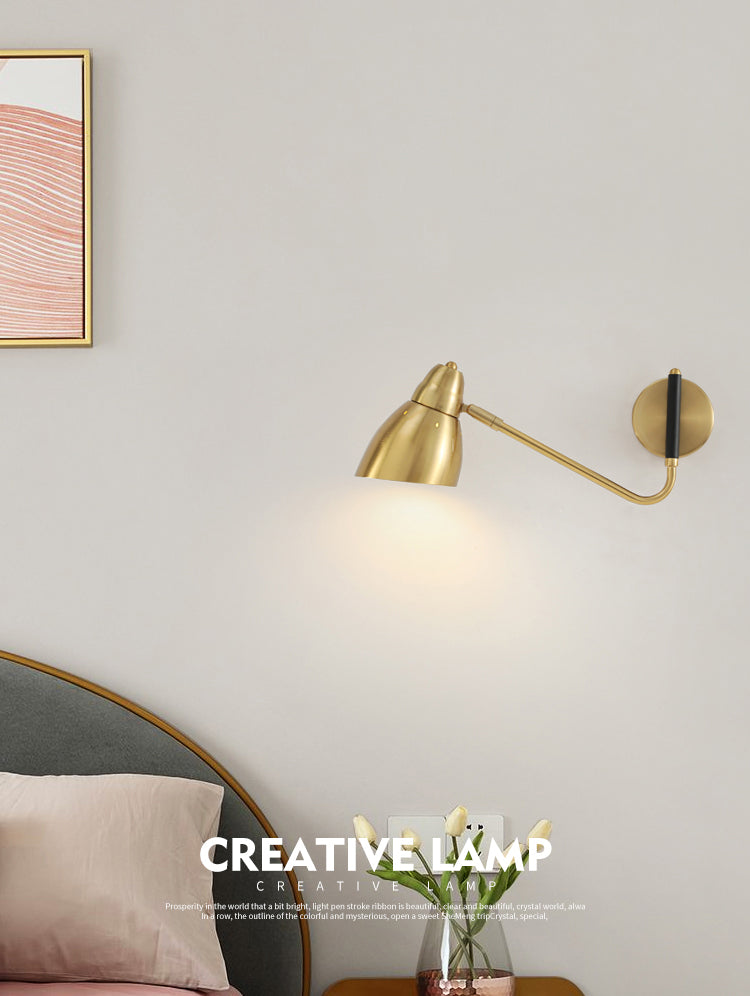 Metal Cone Wall Lighting Fixture Contemporary Style Wall Mount Light Fixture for Bedroom