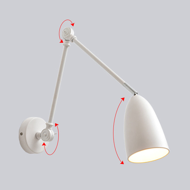 Contemporary Style Conical Wall Mounted Light Metal Bedroom Wall Mounted Lighting