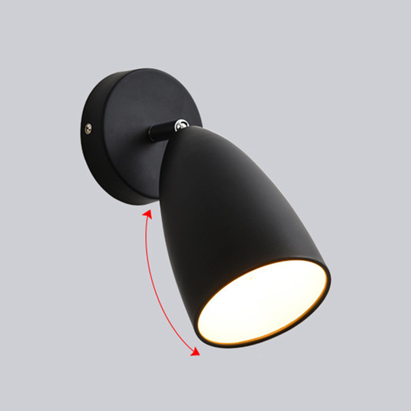 Contemporary Style Conical Wall Mounted Light Metal Bedroom Wall Mounted Lighting