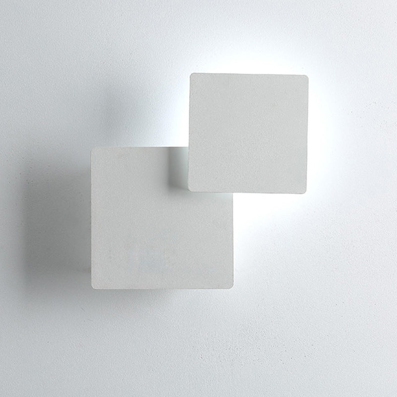 Noordse LED -muur SCONCE LICHTING GEOMETRISCHE WANDELLICHTING WEET MET METALEN TADHE