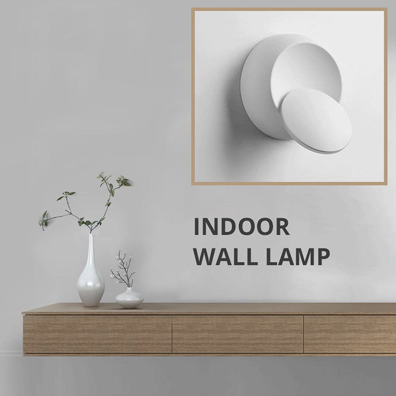 Nordic LED Wall Sconce Lighting Geometric Wall Lighting Fixture with Metal Shade