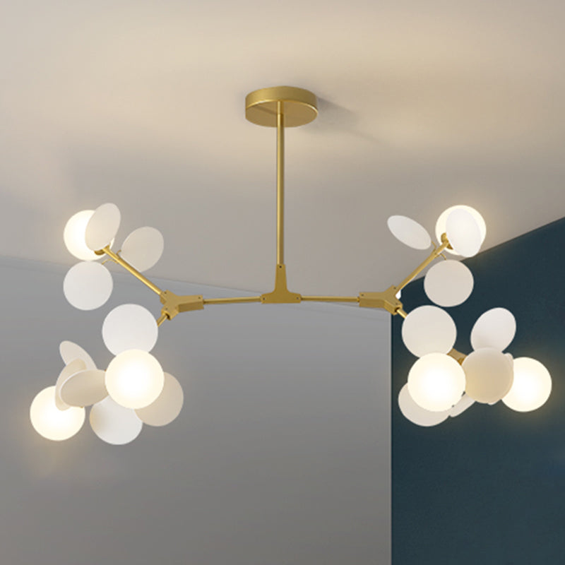 Bubbly Island Chandelier Light Minimalist Style Glass Island Pendant Light for Bedroom