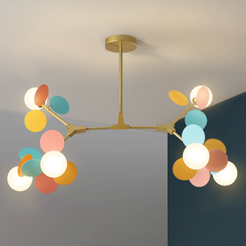 Bubbly Island Chandelier Light Minimalist Style Glass Island Pendant Light for Bedroom