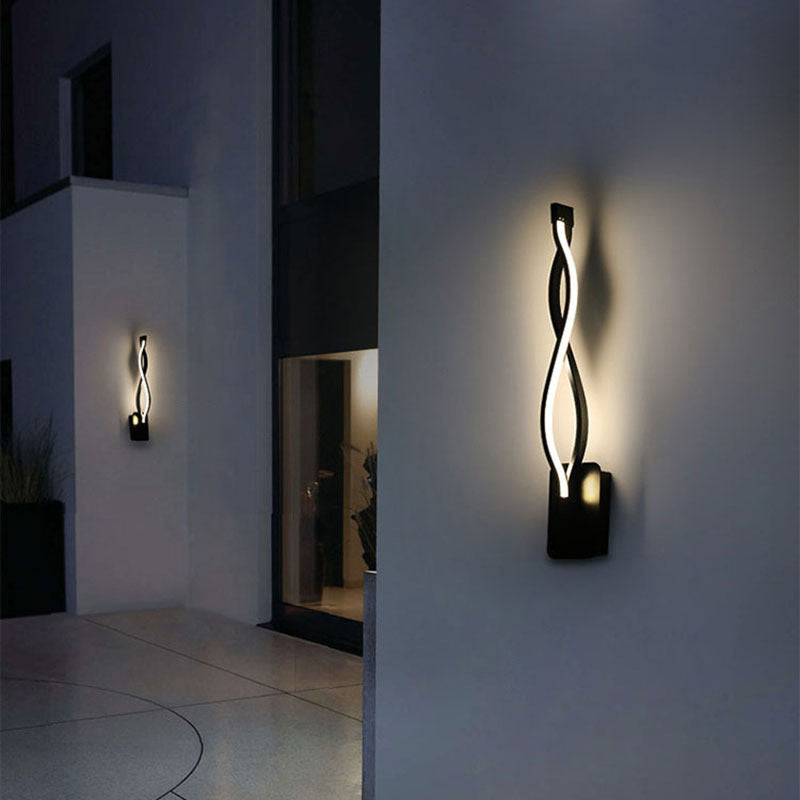 Modern Simplicity LED Linear Wall Sconce Aluminium Wall Lamp with Acrylic Shade