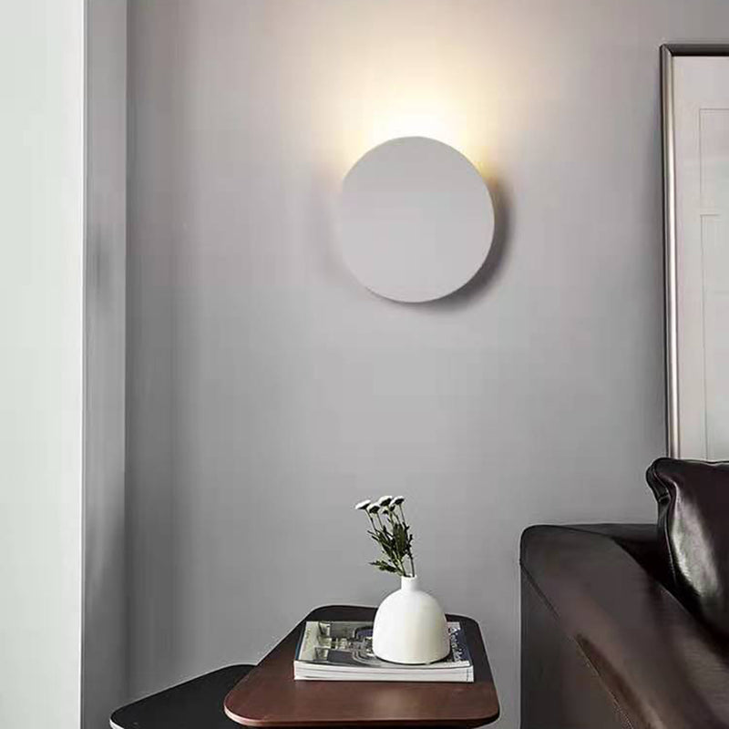 Lámpara de pared circular de hierro de pared de pared LED de pared LED para espacios interiores