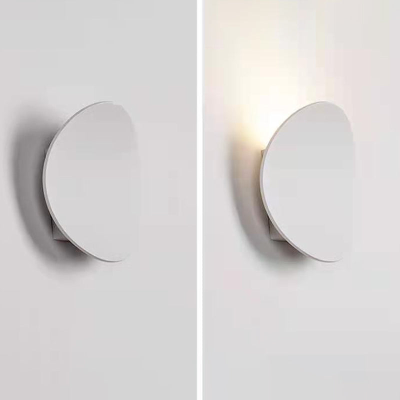 Lámpara de pared circular de hierro de pared de pared LED de pared LED para espacios interiores