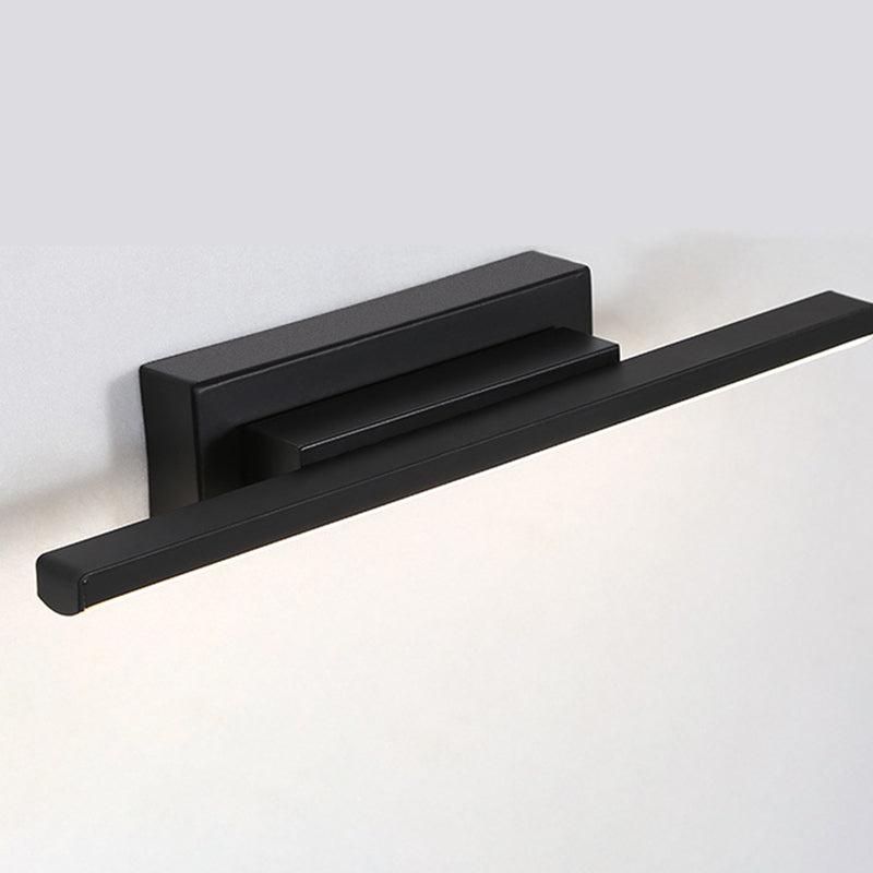 Lámpara de pared LED rectangular de aluminio en simplicidad moderna de hierro forjado aplastador de pared giratoria con sombra de silicona