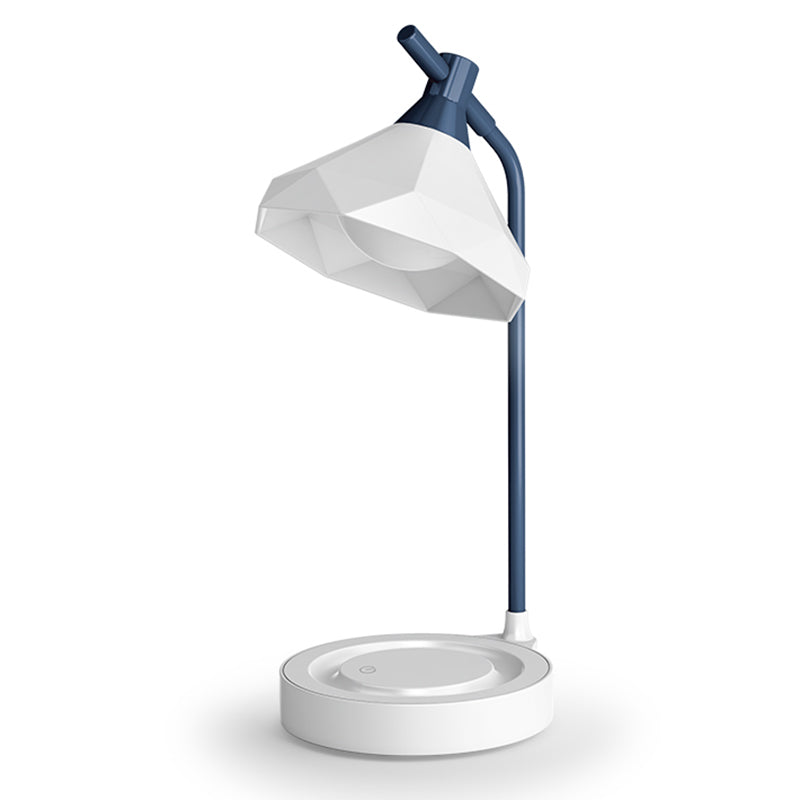Macaron LED Table Lamp Flexible Gooseneck Nightstand Light with Plastic Shade