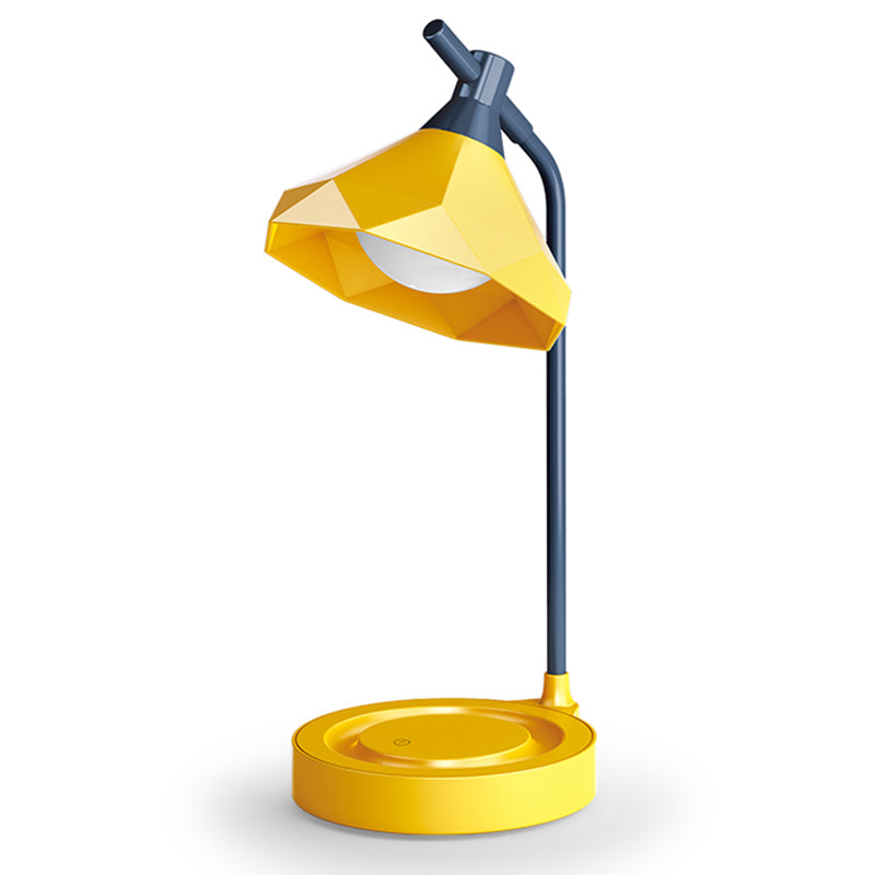 Macaron LED Table Lamp Flexible Gooseneck Nightstand Light with Plastic Shade