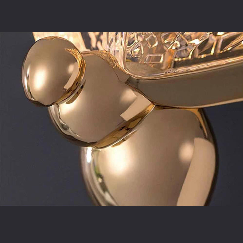 Goud metaal Nieuw modern hangende plafondlichtvlinder 1 licht hanglampje voor slaapkamer