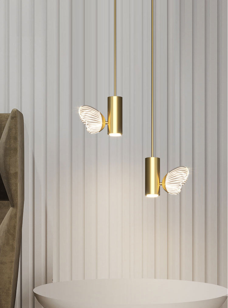 Simplicity Butterfly Hanging Light Kit Acrylic 1-Light Ceiling Light for Bedroom