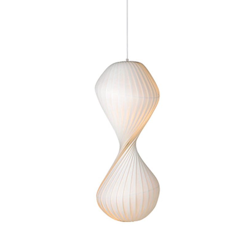 Noordse moderne hanglamplichteranatuur 1-licht zijdehanglicht voor woonkamer