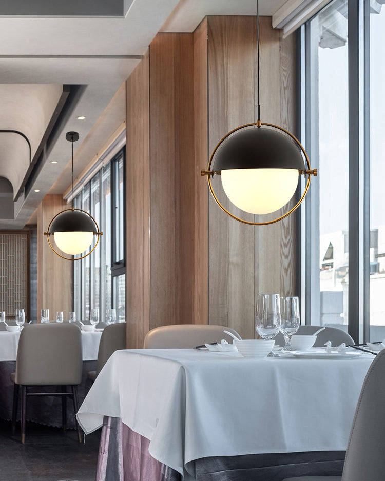 Iron Iron Contemporary sospeso a sospensione Light 1 ciondolo a 1 luce per sala da pranzo