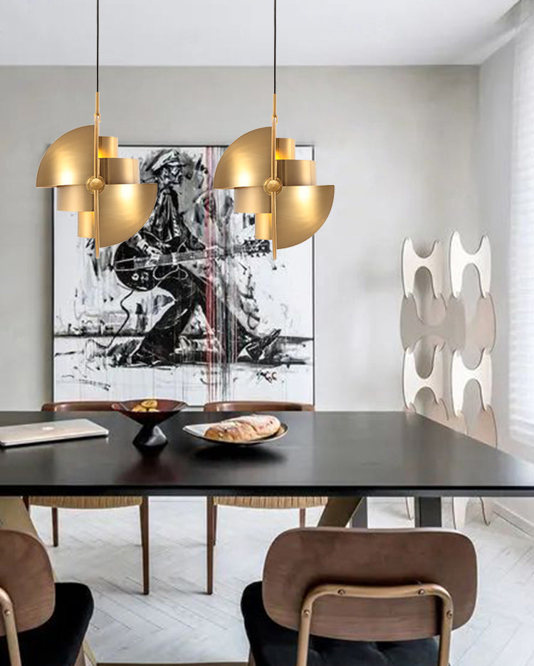 Iron Iron Contemporary sospeso a sospensione Light 1 ciondolo a 1 luce per sala da pranzo