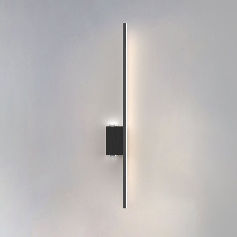 Lámpara de lámpara de montaje de pared lineal moderna lineal lámpara de pared de 1 luces para dormitorio