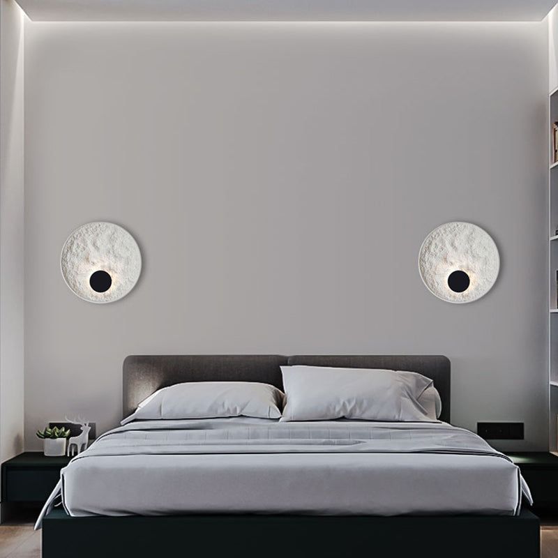 Lámpara de montaje de pared de resina de estilo moderno nórdico 1 LED DE ILUMINACIÓN DE ILUMPLACIÓN DE LA LED de 1 luces para sala de estar