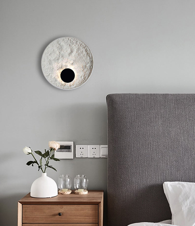 Lámpara de montaje de pared de resina de estilo moderno nórdico 1 LED DE ILUMINACIÓN DE ILUMPLACIÓN DE LA LED de 1 luces para sala de estar