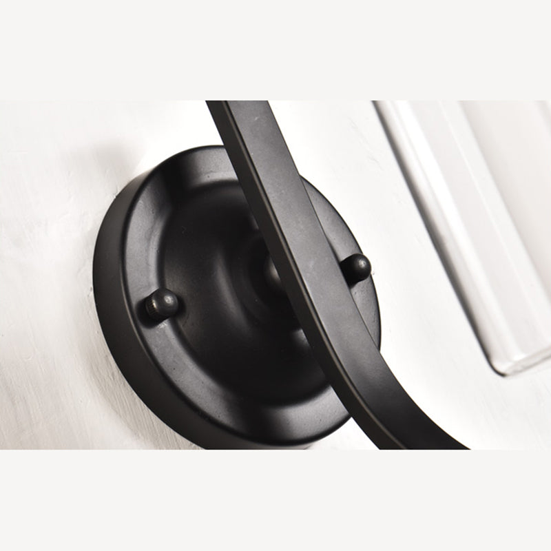 Schwarze klare Glaswandlampe Leuchte Industriestil Lampe für Wohnzimmer