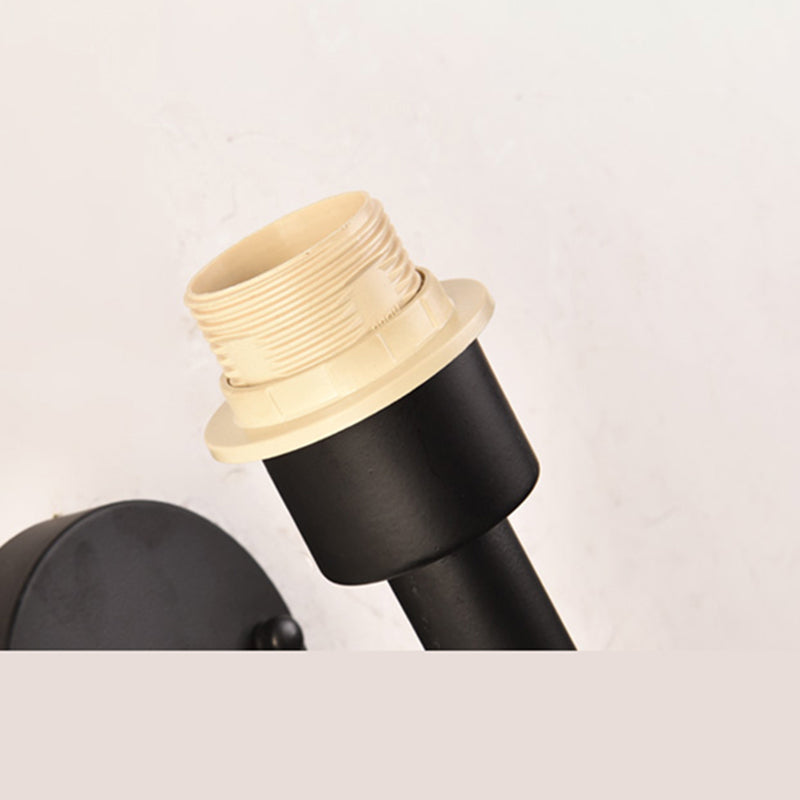 Schwarze klare Glaswandlampe Leuchte Industriestil Lampe für Wohnzimmer