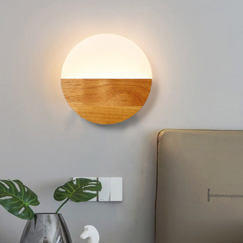 Madera de 1 luces LED LIGHT MODERNA NORDIC SDIPCURA PARA EL DORMITORIO