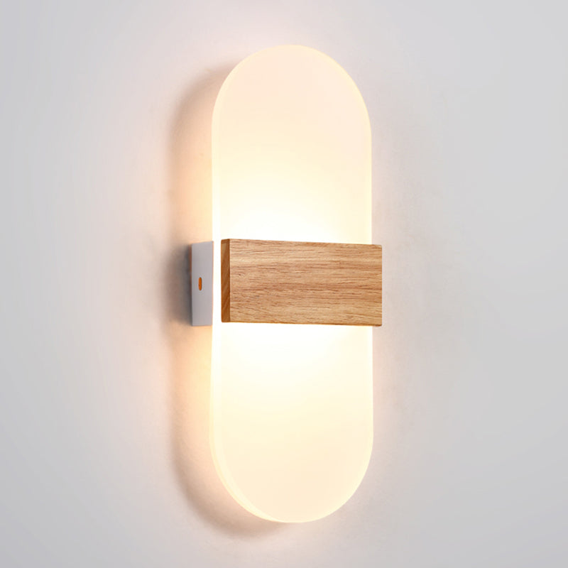 Madera de 1 luces LED LIGHT MODERNA NORDIC SDIPCURA PARA EL DORMITORIO
