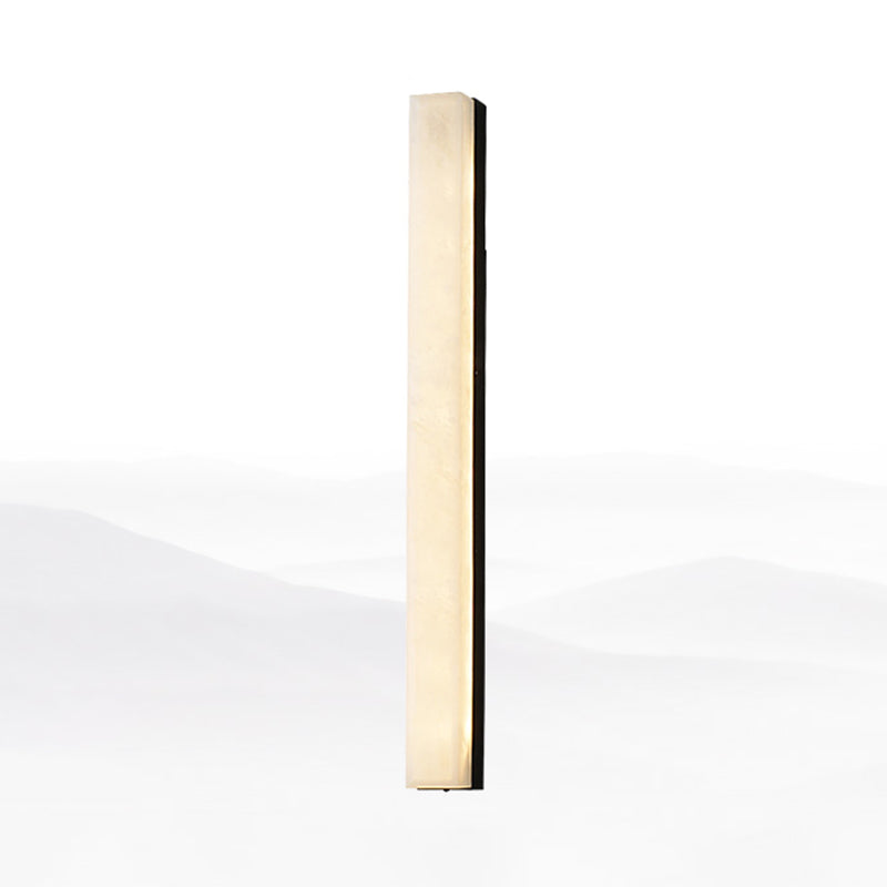 Marble Contemporary Wall Sconce 1-Light Linear Wall Mounted Lighting for Living Room