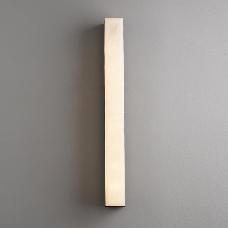 Marble Contemporary Wall Sconce 1-Light Linear Wall Mounted Lighting for Living Room