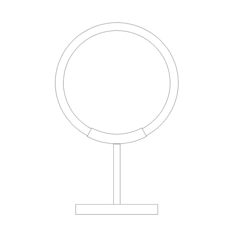 Acryl Halo -ringtafellamp Minimalistisch messing vergulde LED Night Stand Light voor slaapkamer