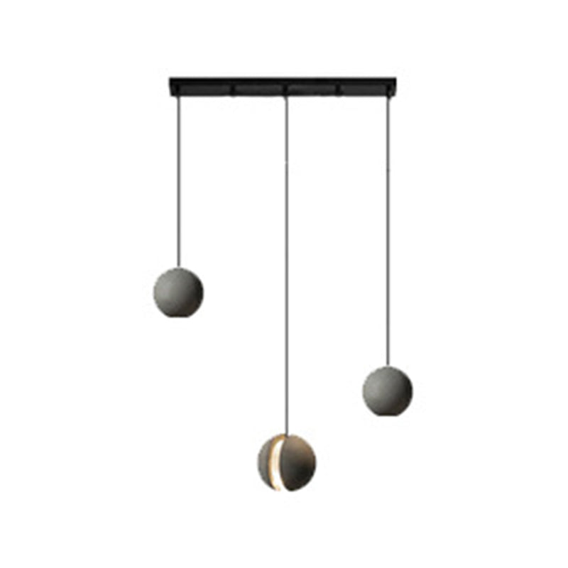 Modern Simplicity Round Ceiling Chandelier Cement Hanging Light for Living Room